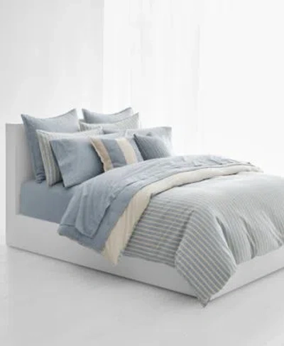 Ralph Lauren Graydon Bold Stripe Comforters In Dune And Chambray