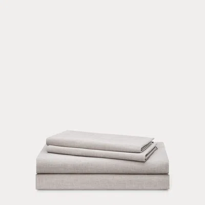 Ralph Lauren Graydon Mélange Sheet Set In Fog