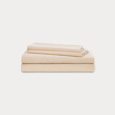 Ralph Lauren Graydon Mélange Sheet Set In Linen In Neutral