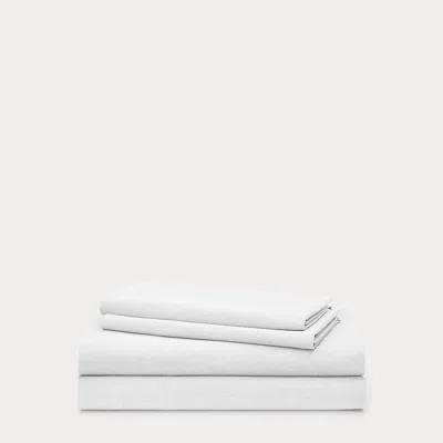 Ralph Lauren Graydon Mélange Sheet Set In White