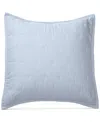 Ralph Lauren Graydon Quilted Cotton Sham, European In Chambray