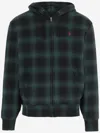 Ralph Lauren Green Check Hoodie In Green
