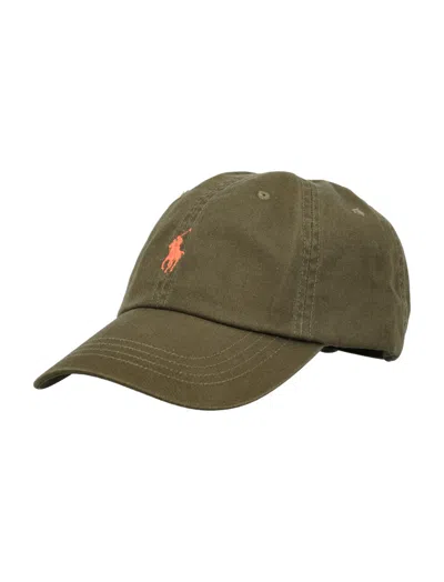 Ralph Lauren Green Logo Embroidered Baseball Hat