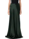 Ralph Lauren Long Silk Skirt Masina In Green