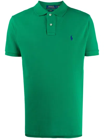 Ralph Lauren Green Polo With Logo In Multi