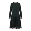 Ralph Lauren Crewneck Long-sleeve Jumper Day Dress In Green