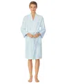 Ralph Lauren Greenwich Woven Terry Bath Robe In Estate Blue