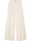 Polo Ralph Lauren Greer Pleat-detail Palazzo Pants In Beige