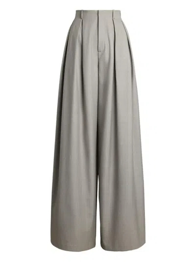 Ralph Lauren Greer Pleated Trousers In Gray
