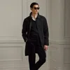 Ralph Lauren Gregory Hand-tailored Corduroy Trouser In Black
