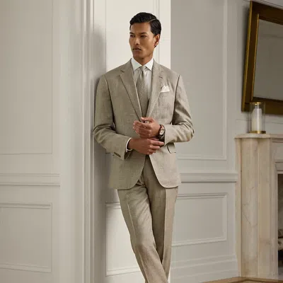 Ralph Lauren Gregory Hand-tailored Plaid Suit Trouser In Multi