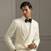 Ralph Lauren Gregory Handmade Barathea Dinner Jacket In White