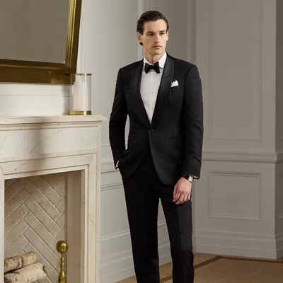 Ralph Lauren Gregory Handmade Barathea Shawl Tuxedo In Black