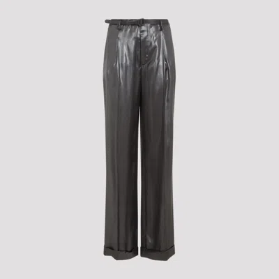 POLO RALPH LAUREN GREY ACKLIE PLEATED PANTS
