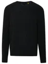 Ralph Lauren Grey Cashmere Blend Sweater In Black
