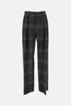 Ralph Lauren Collection Jody Plaid Pants In Gray