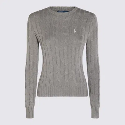 Ralph Lauren Grey Cotton Knitwear In Gray