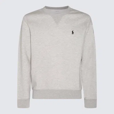 Polo Ralph Lauren Grey Cotton Sweatshirt In Lt Sport Heather/polo Black Pp