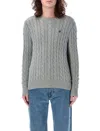 Ralph Lauren Grey Crewneck Logo Sweater