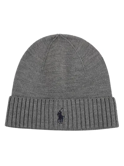 Polo Ralph Lauren Grey Logo Beanie Hat