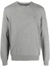 Polo Ralph Lauren Classic Logo Embroidered Rib Sweater In Black