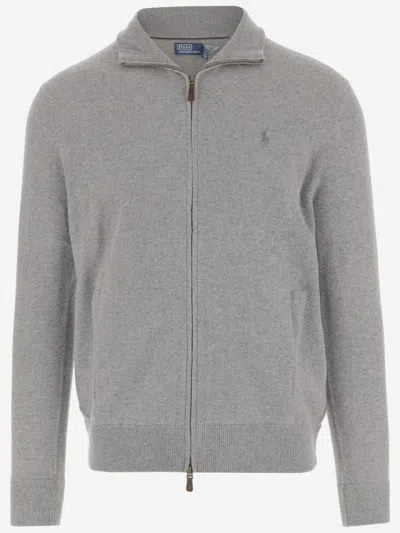 Ralph Lauren Grey Logo Jacket In Gray