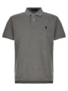 Polo Ralph Lauren Custom Slim Fit Mesh Polo In Grey