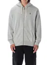 Ralph Lauren Grey Logo Zip Hoodie