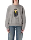 Ralph Lauren Grey Teddy Sweatshirt In Gray