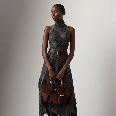 Ralph Lauren Hadiah Plaid Wool Skirt In Multi