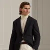 Ralph Lauren Hadley Brushed Cashmere-wool Sport Coat In Black