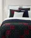 Ralph Lauren Hadley Soft Cotton Diamond-stitch Quilt, King In Multi