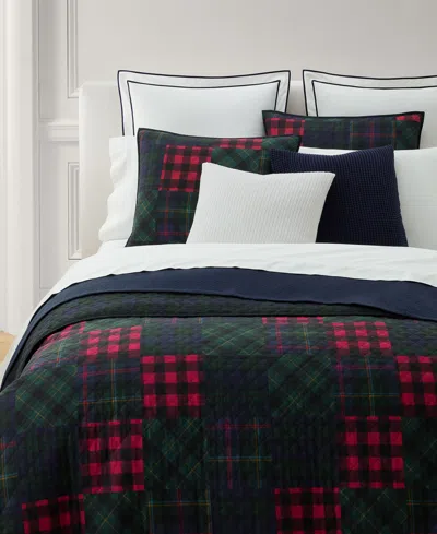 Ralph Lauren Hadley Soft Cotton Diamond-stitch Quilt, King In Multi