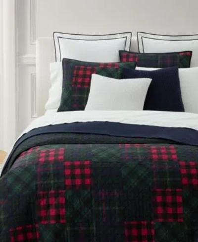 Ralph Lauren Hadley Soft Cotton Diamond Stitch Quilts In Green