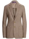 Polo Ralph Lauren Hailey Wool-blend Herringbone Jacket In Neutrals