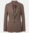 Ralph Lauren Hailey Wool Blazer In Brown