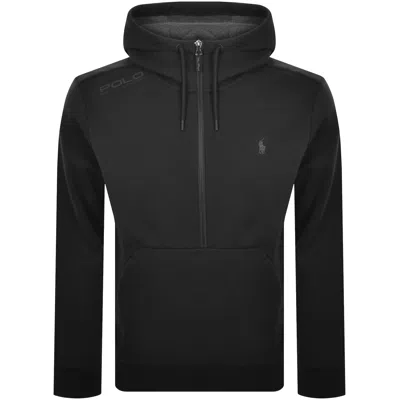 Ralph Lauren Half Zip Hoodie Black