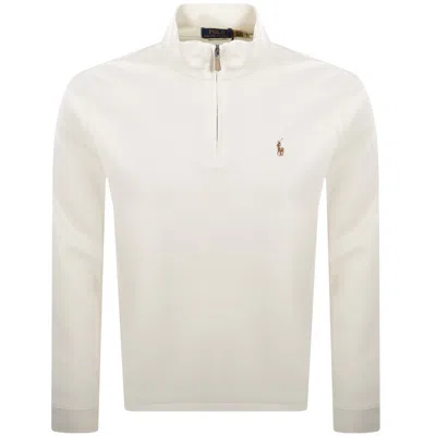 Ralph Lauren Half Zip Sweatshirt Cream