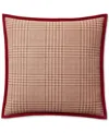 Ralph Lauren Hallie Checked Decorative Pillow, 18" X 18" In Multi
