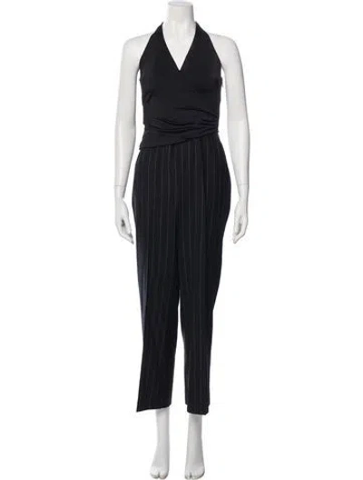 Pre-owned Ralph Lauren Halterneck Jumpsuit In Blue
