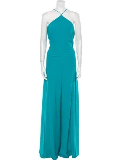 Pre-owned Ralph Lauren Halterneck Jumpsuit In Blue