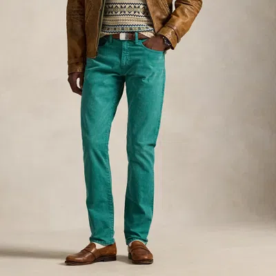 Ralph Lauren Hampton Relaxed Straight Jean In Green