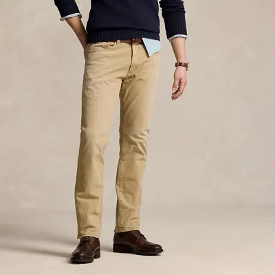 Ralph Lauren Hampton Relaxed Straight Stretch Jean In Brown