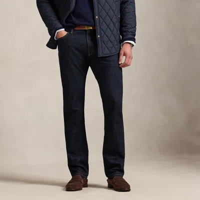 Ralph Lauren Hampton Straight Jean In Rinse Stretch In Blue