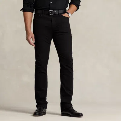 Ralph Lauren Hampton Straight Stretch Jean In Black