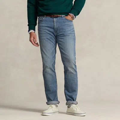 Ralph Lauren Hampton Straight Stretch Jean In Light Indigo In Purple