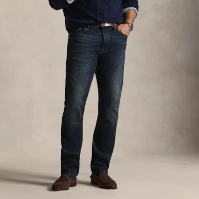 Ralph Lauren Hampton Straight Stretch Jean In Medium Indigo In Purple