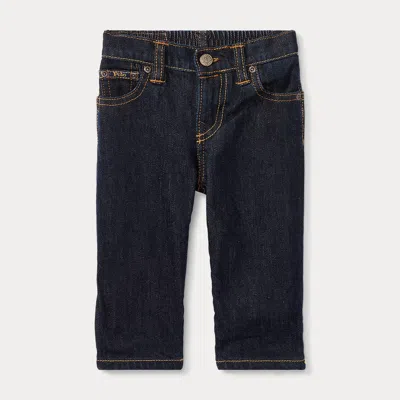 Ralph Lauren Babies' Hampton Straight Stretch Jean In Vestry Wash Stretch In Blue