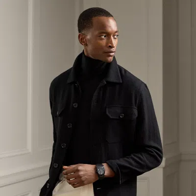 Ralph Lauren Hand-tailored Cashmere Jacket In Black