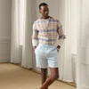 Ralph Lauren Hand-tailored Linen Basket-weave Short In Chambray Blue